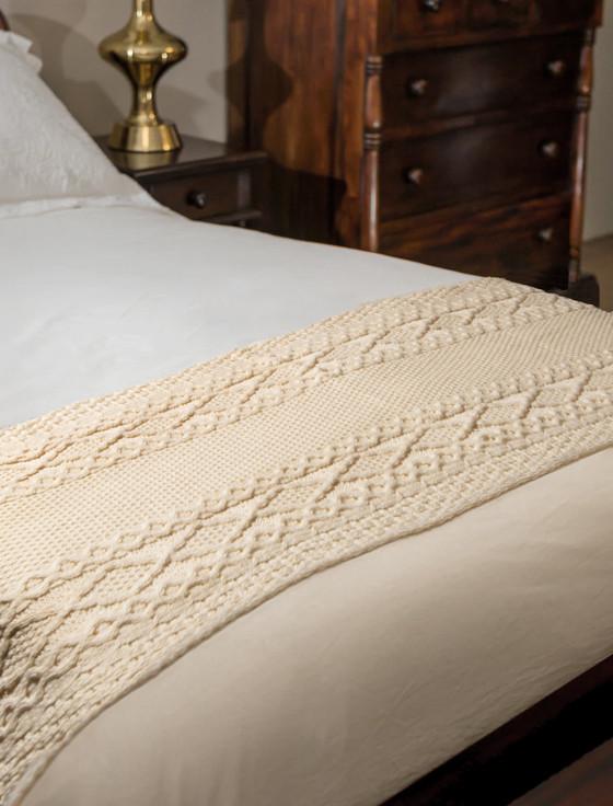 aran cashmere Buckley Clan Aran Bed Runner