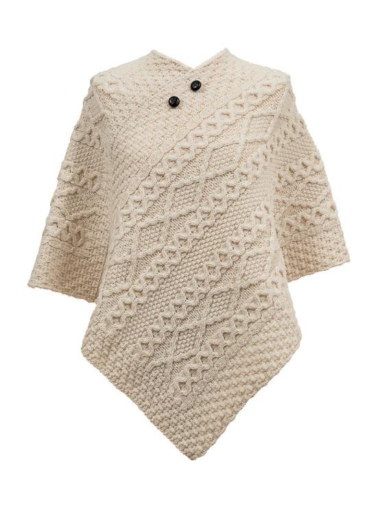 aran cashmere Buckley Clan Aran Poncho