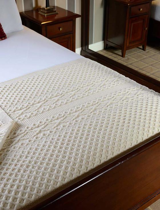 aran cashmere Buckley Clan Aran Throw