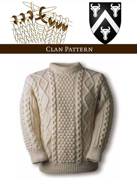 aran cashmere Buckley Knitting Pattern