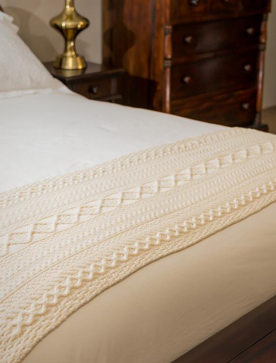 aran cashmere Burke Clan Aran Bed Runner