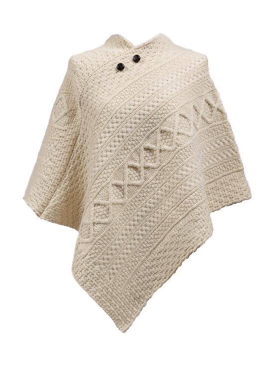aran cashmere Burke Clan Aran Poncho
