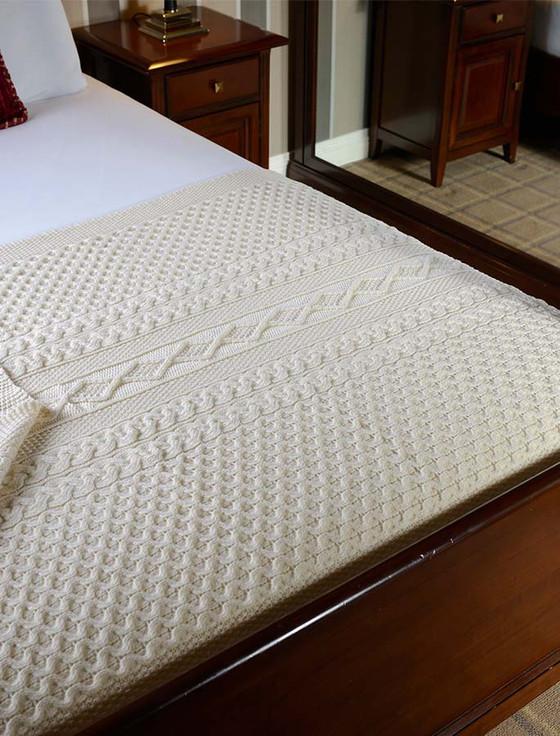 aran cashmere Burke Clan Aran Throw