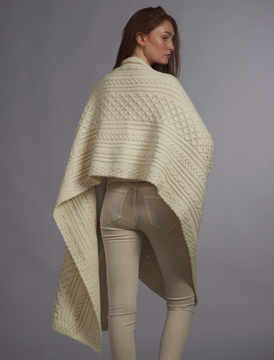 Aran Cashmere Burke Clan Aran Wrap