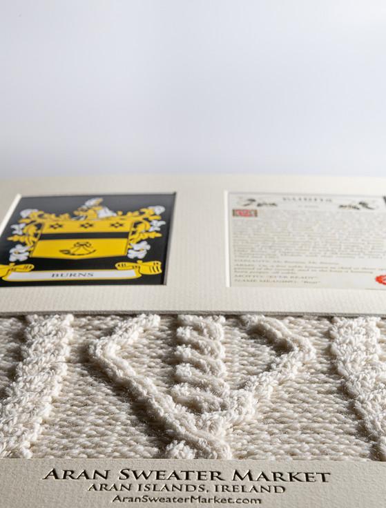 Aran Cashmere Burns Clan Aran & History Display