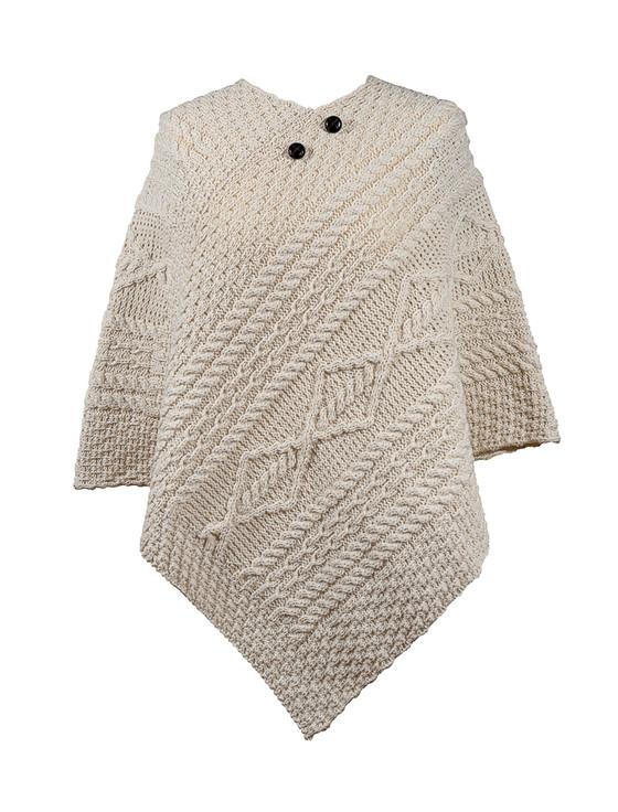 aran cashmere Burns Clan Aran Poncho