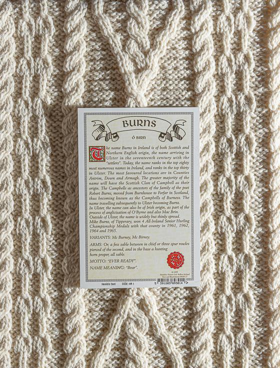 Aran Cashmere Burns Clan Aran Throw