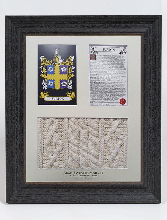 aran cashmere Burton Clan Aran & History Display