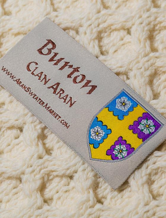 Aran Cashmere Burton Clan Aran Poncho