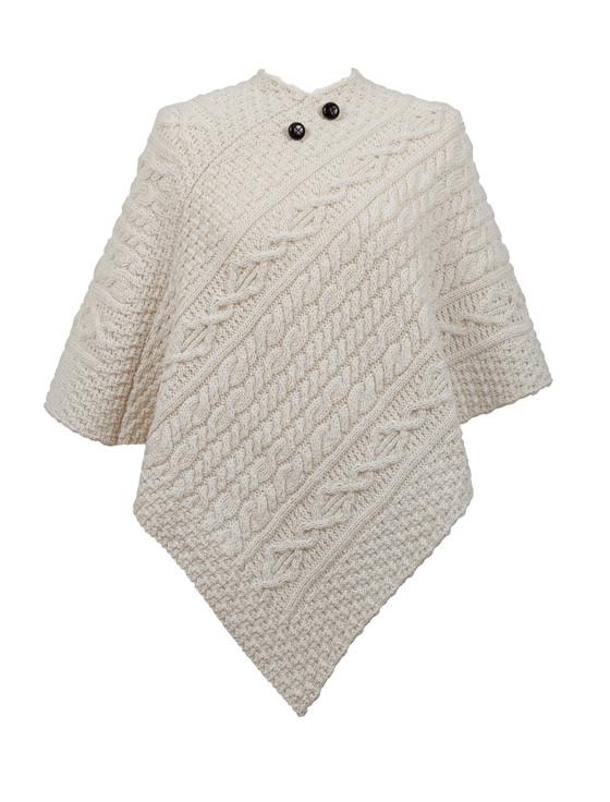 aran cashmere Burton Clan Aran Poncho