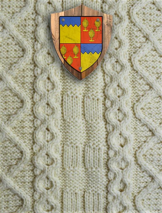 aran cashmere Butler Clan Aran Throw