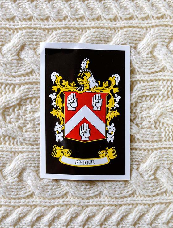 aran cashmere Byrne Clan Aran Wrap