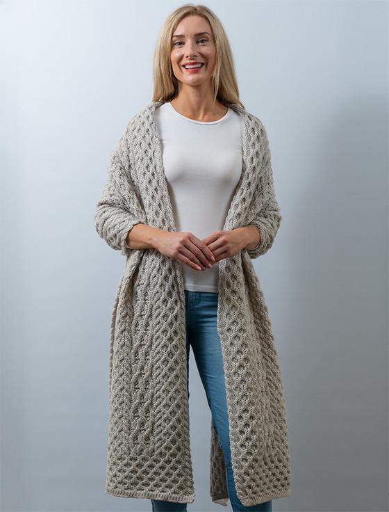aran cashmere ‎C‎able Aran Wrap‎‎‎
