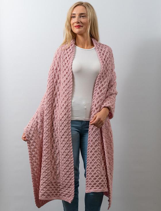 aran cashmere Cab‎le Aran Wrap‎‎‎‎