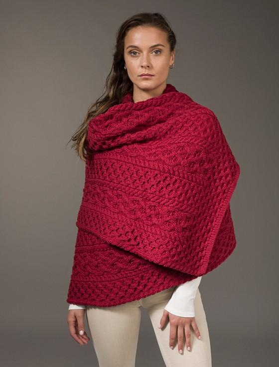 Aran Cashmere Cable Aran Wrap