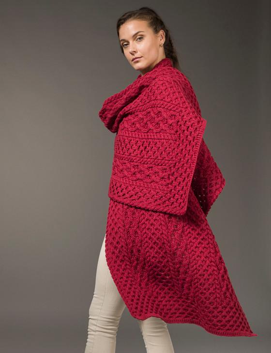 Aran Cashmere Cable Aran Wrap
