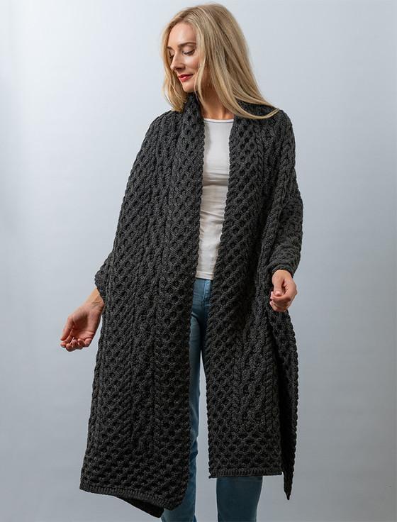 aran cashmere ‎Cable‎ Aran Wrap‎‎‎‎