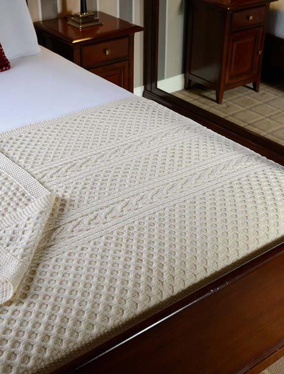 aran cashmere Cahill Clan Aran Throw