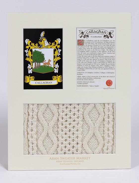 Aran Cashmere Callaghan Clan Aran & History Display