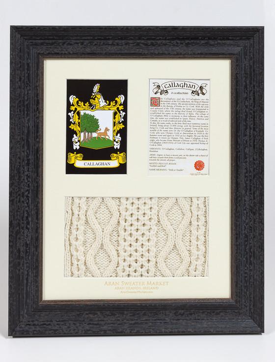 aran cashmere Callaghan Clan Aran & History Display