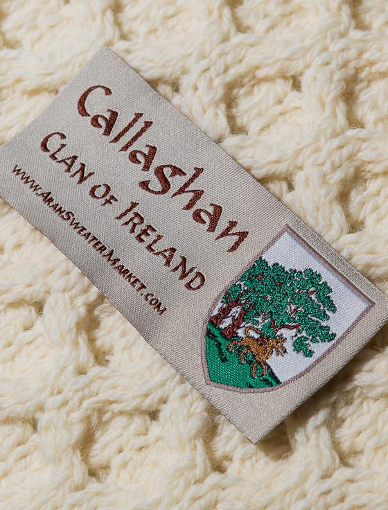 Aran Cashmere Callaghan Clan Aran Throw