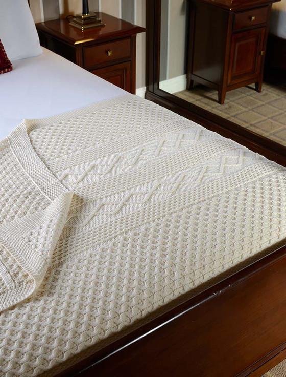 aran cashmere Callaghan Clan Aran Throw