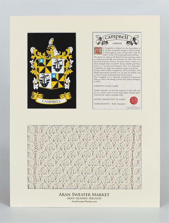 Aran Cashmere Campbell Clan Aran & History Display