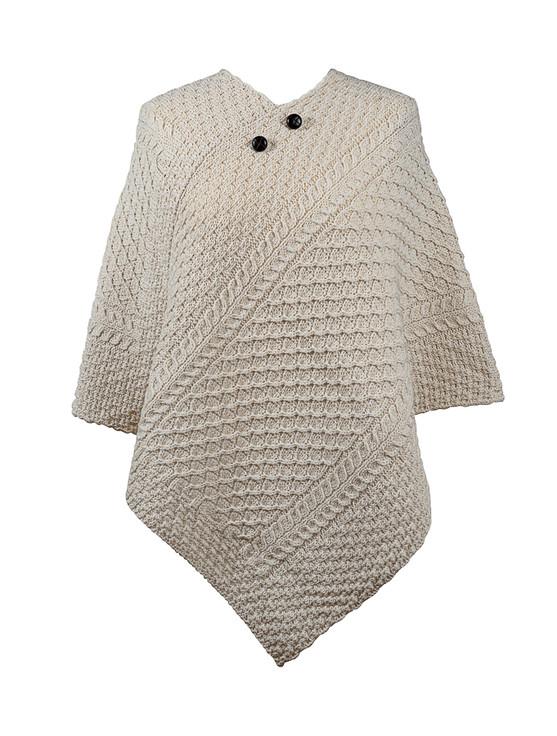 aran cashmere Campbell Clan Aran Poncho