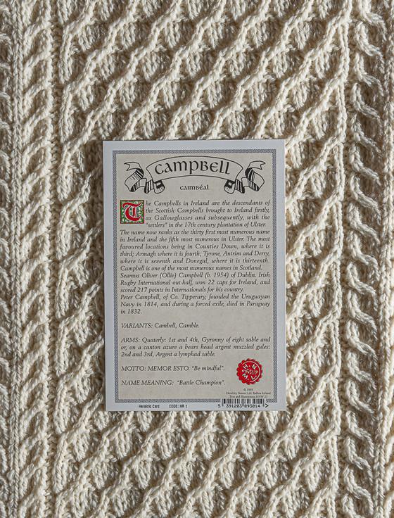 Aran Cashmere Campbell Clan Aran Throw