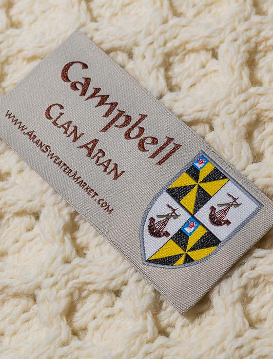 Aran Cashmere Campbell Clan Aran Throw