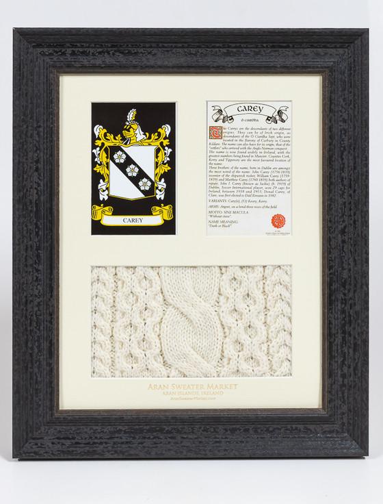 aran cashmere Carey Clan Aran & History Display