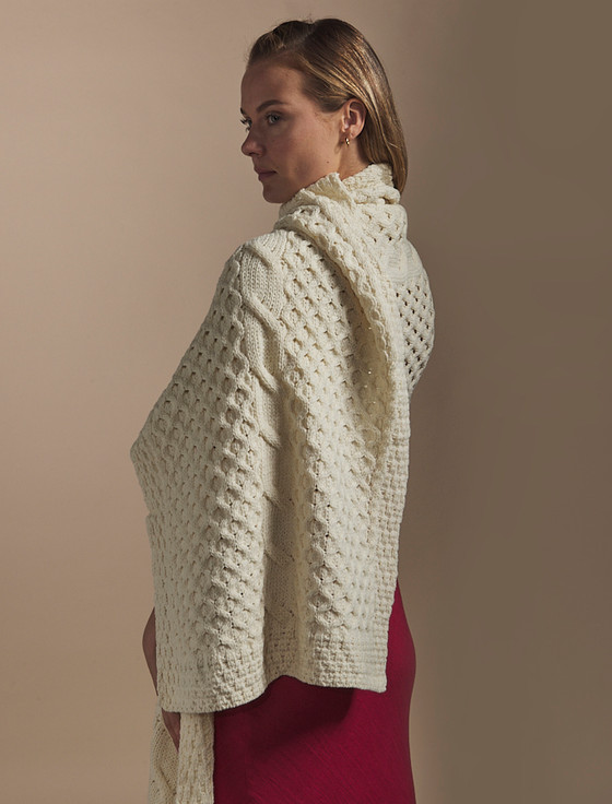 Aran Cashmere Carey Clan Aran Wrap