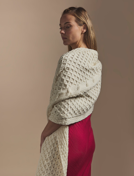 Aran Cashmere Carey Clan Aran Wrap