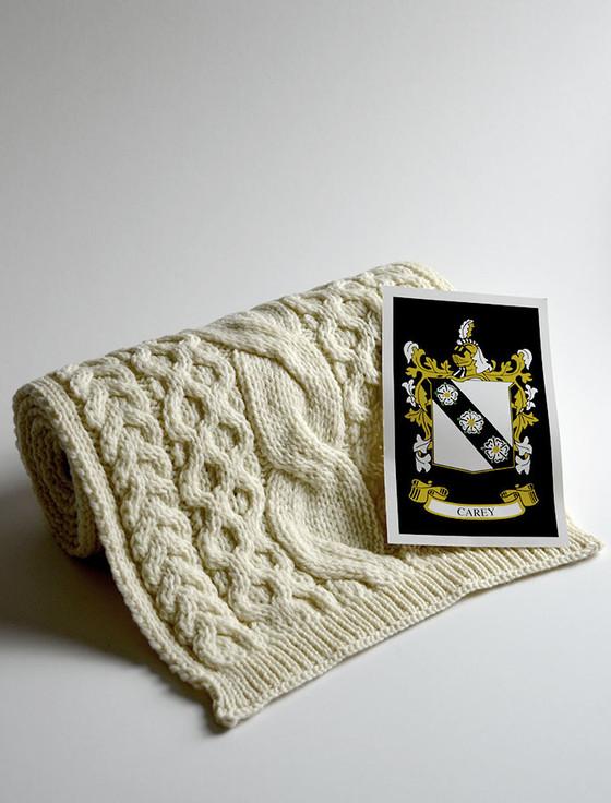 aran cashmere Carey Clan Scarf