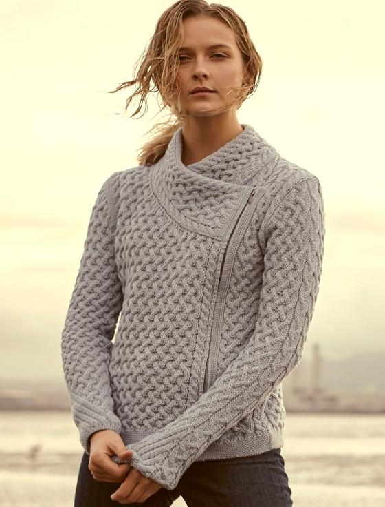 Aran Cashmere Carl‎ow Tre‎llis J‎acket