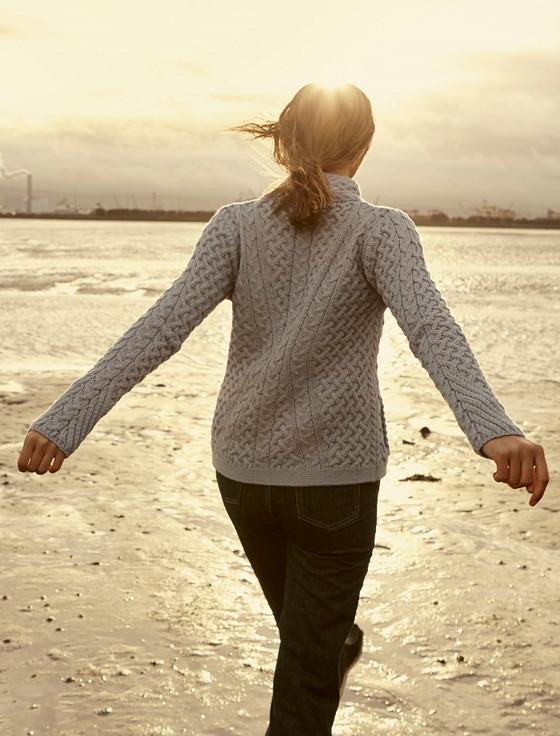 Aran Cashmere Carlow Trellis Jacket‎