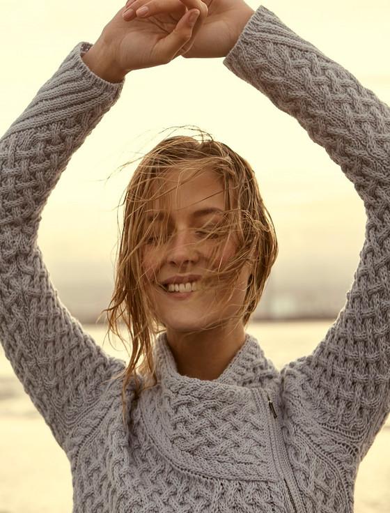 Aran Cashmere Carlow Trellis Jacket‎‎