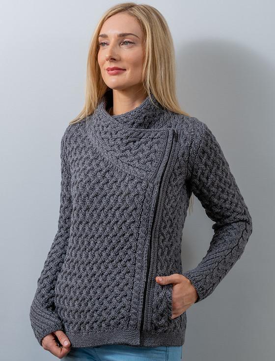 aran cashmere Carlow Trellis Jacket‎‎