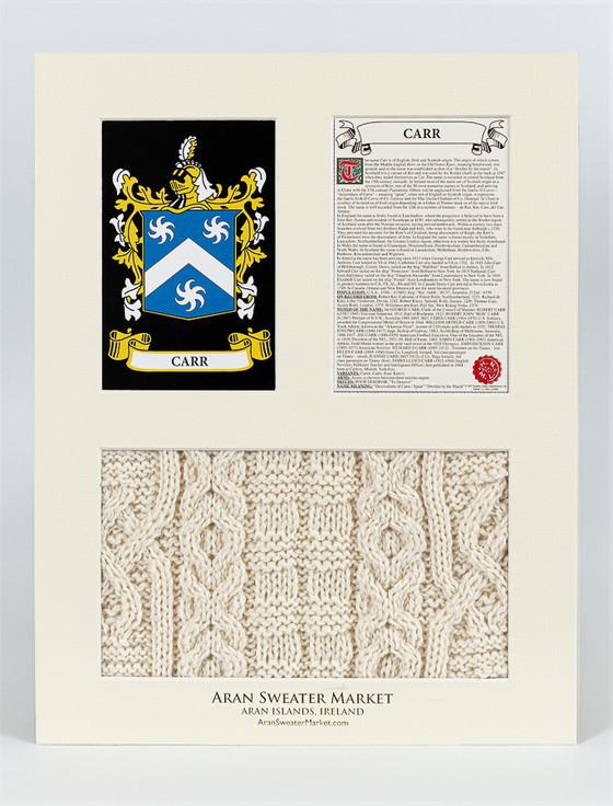 Aran Cashmere Carr Clan Aran & History Display