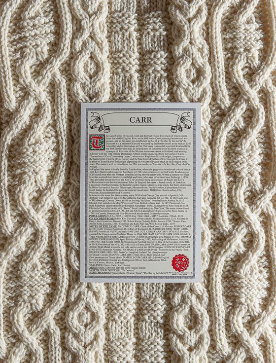 Aran Cashmere Carr Clan Aran Throw