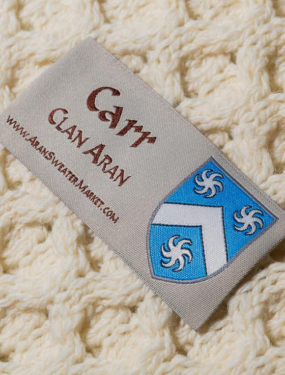 Aran Cashmere Carr Clan Aran Throw