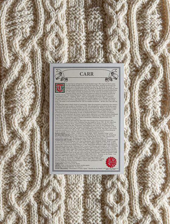 Aran Cashmere Carr Clan Scarf