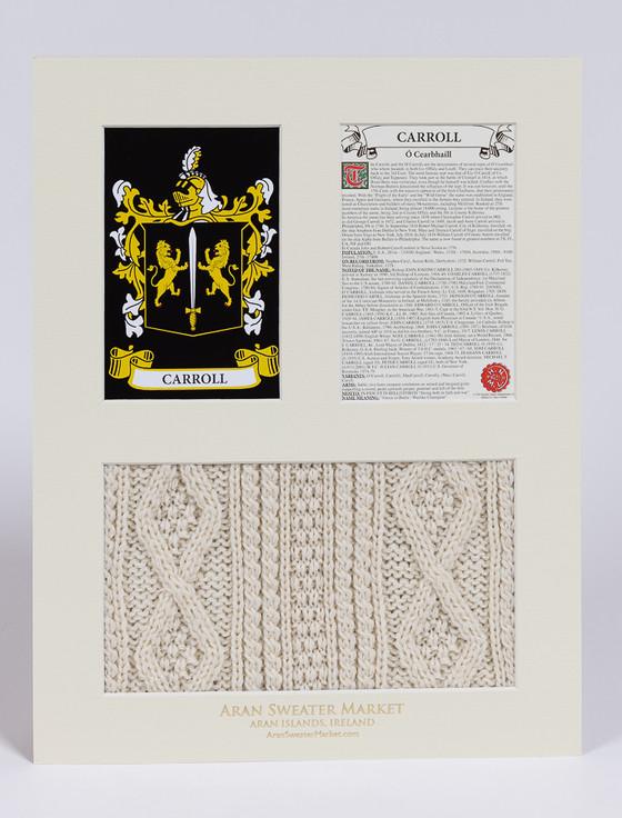 Aran Cashmere Carroll Clan Aran & History Display
