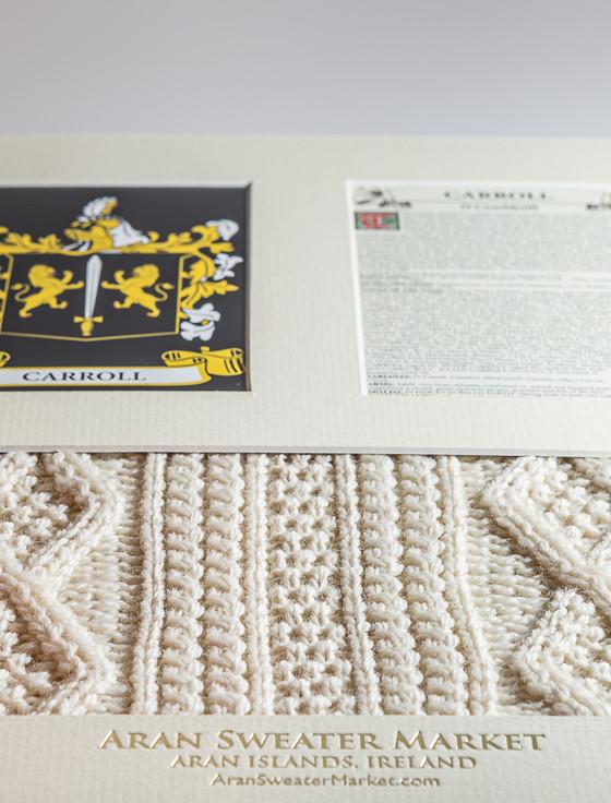 Aran Cashmere Carroll Clan Aran & History Display
