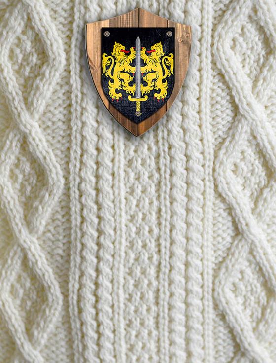 Aran Cashmere Carroll Clan Aran Throw