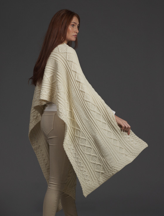 Aran Cashmere Carroll Clan Aran Wrap