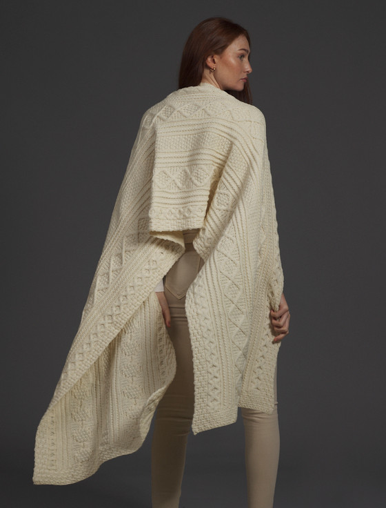 Aran Cashmere Carroll Clan Aran Wrap