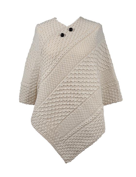 aran cashmere Carter Clan Aran Poncho