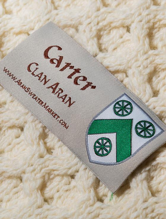 Aran Cashmere Carter Clan Aran Throw