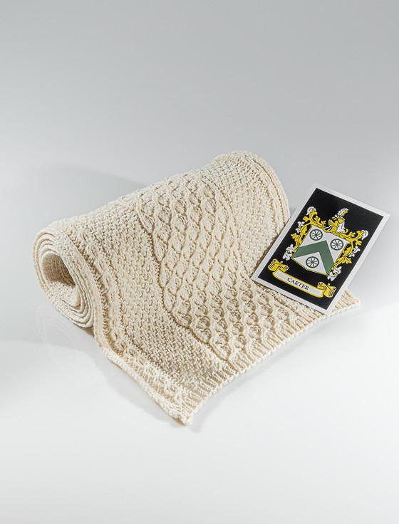 aran cashmere Carter Clan Scarf